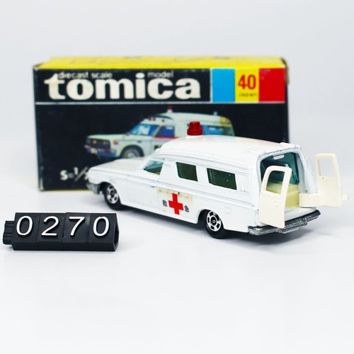 New Tomica 40 Toyota Ambulance Scale 1/70 Made in Japan Tomy Diecast Black box - Picture 6 of 12