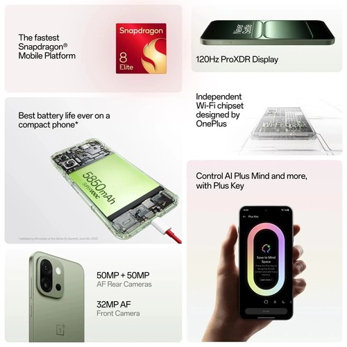 OnePlus 13s Factory Unlocked Dual SIM 12 GB RAM 256 GB Storage-GLOBAL ROM-GREEN - 第 3/5 張圖片