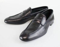 Ermenegildo Zegna Black Leather Loafers Shoes Size 12 Us 11 Eu $695 on sale Ermenegildo Zegna Black Leather Loafers Shoes Size 12 Us 11 Eu $695 on sale
