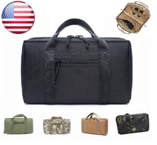 Tactical Pistol Case Handgun Bag Hunting Shooting Range Gun Magazine Carry Pouch