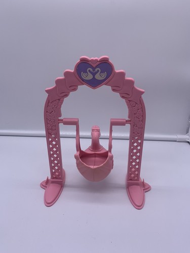 Vintage KRYSTAL PRINCESS 1992 Castle Replacement Piece Swan Swing With Arch - Picture 3 of 6