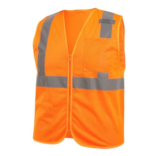 Gilet di sicurezza Hi-Vis standard Black Stallion VS2020 ANSI classe 2 arancione 5X-Large - Foto 1 di 4