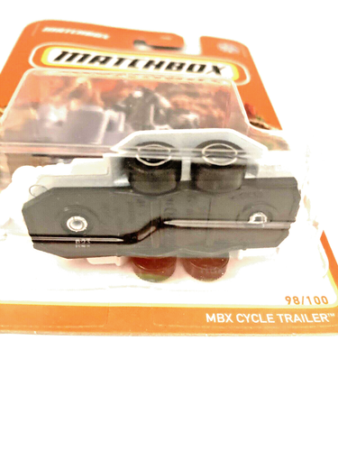 2022 Matchbox Cycle Trailer With Chopper White NEW!!! - Picture 3 of 4
