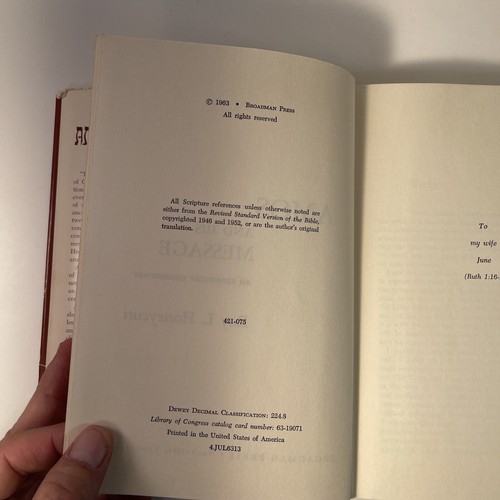 Amos and His Message An Expository Commentary Roy Lee Honeycutt 1963 - Foto 4 di 6