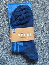 Vodde Sports Socks ? Blue & Navy (EU 39?42 / UK 5.5?8) | Premium Dutch Brand