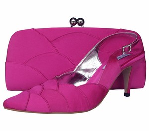 Donna Scarpa Tacco Festa Matrimonio Sera Scarpe Diamante Fucsia Raso Rosa Caldo NUOVO | eBay