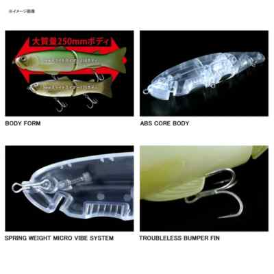 Deps New Slide Swimmer 250 Xray Slow Sinking SS BIG BAIT NEW Japan