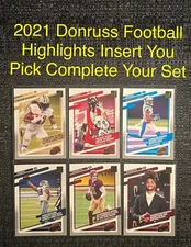 2021 DONRUSS FOOTBALL HIGHLIGHTS INSERT YOU PICK CARD COMPLETE YOUR SET PYC