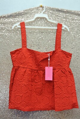 Amanda Uprichard Russo Top PX-31733 in Rub-Ruby Size: Large