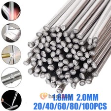 20 100pcs Easy Melt Welding Rods Low Temperature Aluminum Wire Brazing 1.6/2.0mm