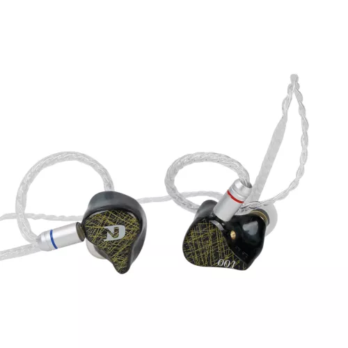Earphones IEM Earbuds ND001 4BA+1DD Nano Dynamic Hybrid 10 Drivers Musicians MIC