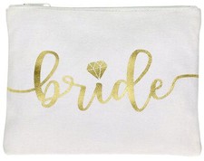 Bride Tribe Makeup Bags - Bridesmaid Favor for Bachelorette Party, Bridal Sho...