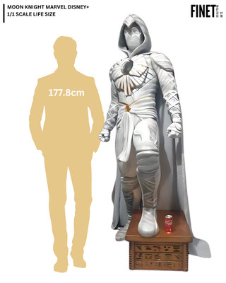 MOON KNIGHT SUPERHERO 6 FEET LIFE SIZE 1/1 SCALE CUSTOM STATUE avengers