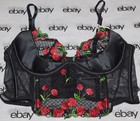 NEW Victoria's Secret Very Sexy Corset Bra Cherry Bomb 36B & Panty Set Large VS — photo 2