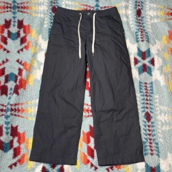 vuori ripstop cropped wide leg pants