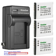 Kastar Battery AC Wall Charger for Olympus Li-70B Olympus FE-5040 VG-120 Camera