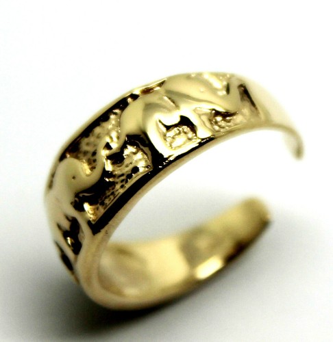 Kaedesigns Genuine Solid 9ct 9k Yellow Gold Lucky Elephant Toe Ring - Picture 4 of 24