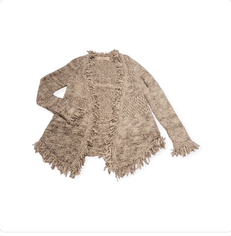 Zaraknit Grey Cardigan Open Front Sweater Size M - Image 2 of 3