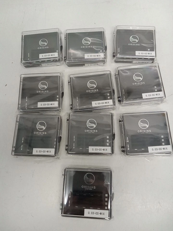 🔥🔥Pack de 10 - Kit de pestañas individuales Origins Lash Pro Iconic Silk 10-13 mm negro✳️✳️ Foto 4 de 4