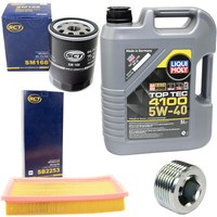 MotoröL Filter Set 5W40 5 Liter + ÖLablassschraube FüR Fiat Punto Kasten 188
