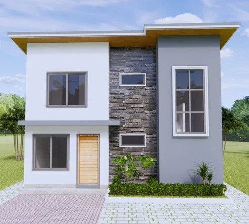 Small House Plan 26x20 Feet 8x6 Meter 3 Bed 2 Bath Shed PDF Plan (A4 Hard Copy)
