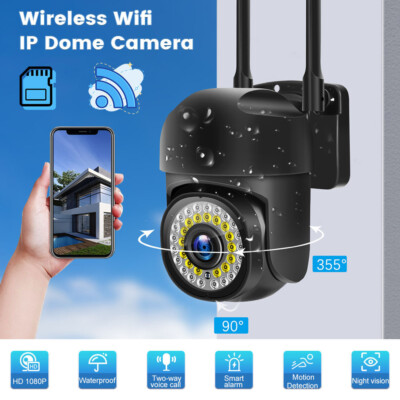 Yi Lot 5G 1080P HD LED Wireless WIFI Outdoor PTZ Home Smart Security IP  Camera UK