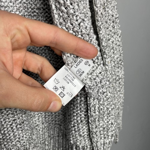 Fabiana Filippi Damen Baumwolle Strick Snap-Up Cardigan Größe M (US) 12UK - Bild 13 von 14