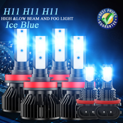 Para For 2007-2018 Nissan Altima Combo LED faro alto bajo +Kit de luz antiniebla