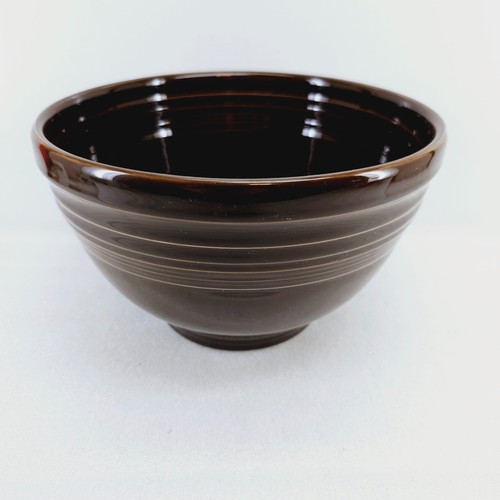 3 pc CHOCOLATE BROWN baking NESTING mixing BOWL SET FIESTA 1st NIB - Picture 5 of 11