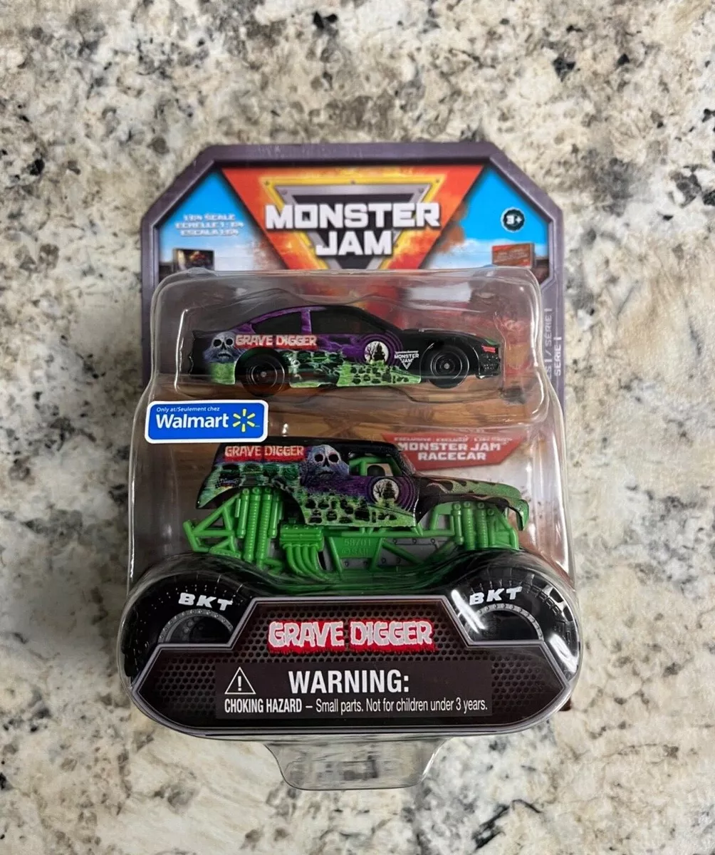 Monster Jam Grave Digger Truck and Race Car (Walmart Exclusive