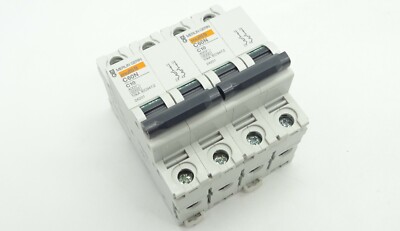 2x Sicherungsautomat Merlin Gerin C60N C10 Leitungsschutzschalter C 10A 2-polig