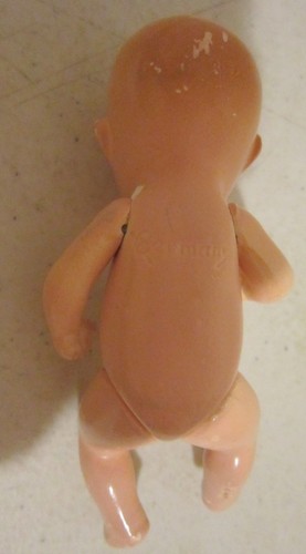 Vintage 4-1/4" composition baby mkd. Germany - painted eyes - VGC - Picture 3 of 7