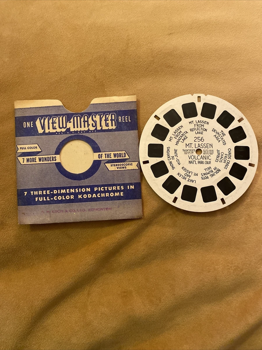 Viewmaster Reel, Volcanic Park California, Vintage View Master Reel TVM6