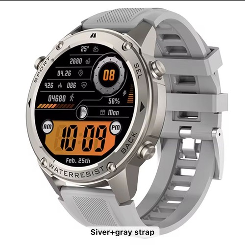 REAL MILITARY GRADE MEN'S LUX DM56 SMART WATCH GPS AMOLED FITNESS HEALTH SENSORS - Bild 12 von 17