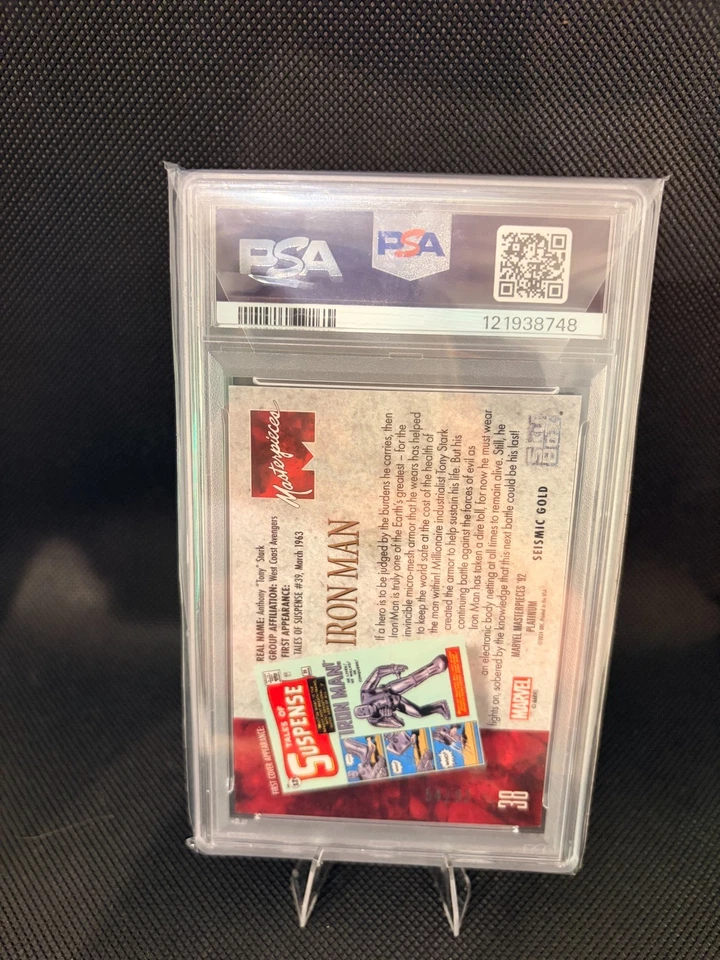 Iron Man 2024 Marvel Obras Maestras Platino 92 Oro Sísmico/92 Foto 2 de 2