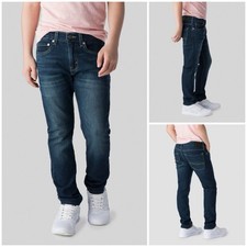 DENIZEN from Levis Boys Skinny Fit Jeans Dark Blue Flex 12 Regular