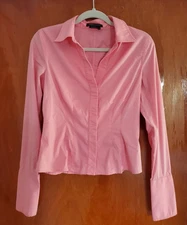 BCBGMAXAZRIA Women's Coral Botton Front Office Shirt, Size S