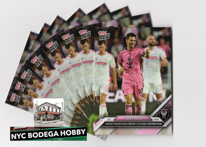 2024 Topps Now MLS Lionel Messi Fastest to 25 #70 NM Inter Miami Argentina