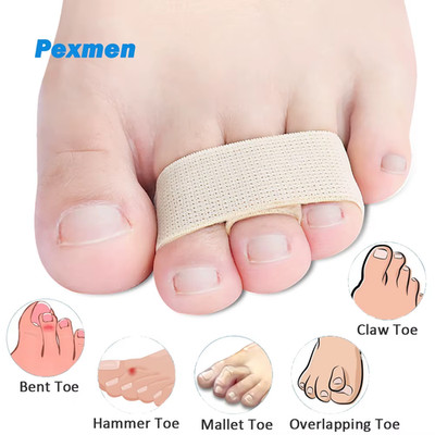 1/2/5Pcs Hammer Toe Straightener Toe Splints Bandages for Broken Bent Overlappin