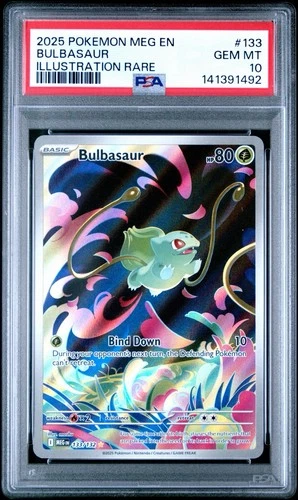 Bulbasaur 133/132 Me01: Mega Evolution Holo - PSA 10