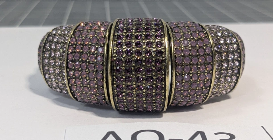 ** (NOS) Brazalete Brazalete de Cristal Heidi Daus "Tastfully Nived" - Tonos Rosados AO-43 Foto 2 de 4