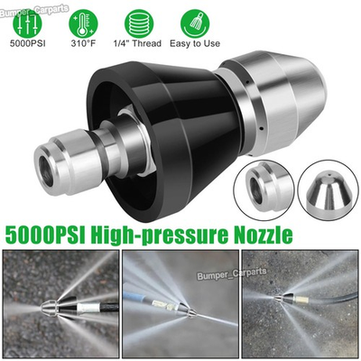 #ad Sewer Cleaning Tool High pressure Nozzle 5000psi Pipe Cleaner 1 4quot; Connector USA $10.35