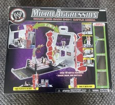 Wwe Micro Aggression Crash and Bash Battle Arena with 20 figures