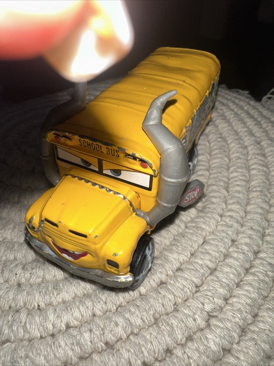Disney Pixar Cars 3 Deluxe Miss Fritter 58 School Bus