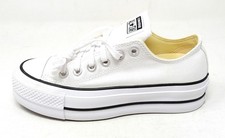Converse Chuck Taylor All Star Plateforme Sneaker Femme en Toile 560251C Blanc
