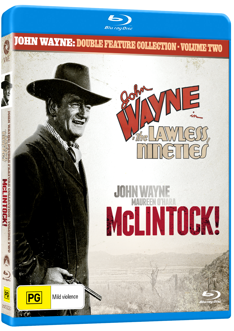 JOHN WAYNE Film Collection 2 - Blu-Ray (Lawless Nineties / McLintock) Region B