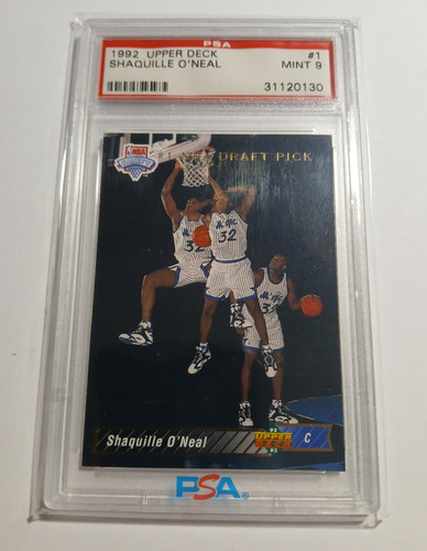 1992 Upper Deck Shaquille O'Neal RC #1 PSA 9 MINT