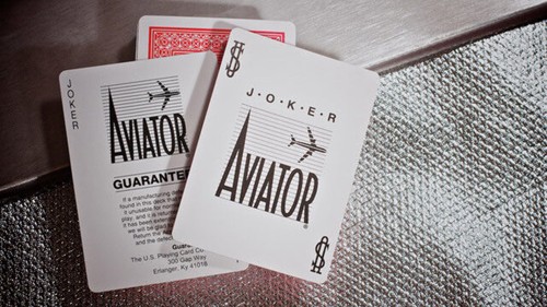 12 Aviator Barajas De Pinochle Estándar Índice 6 Azul 6 Rojo Caja De Póker - Imagen 7 de 7