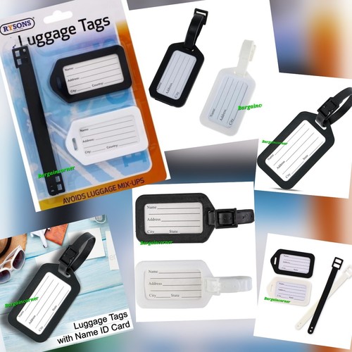 Kofferanhänger RY Kennzeichnungsetikett Tags Reisegepäck Gepäck ID Adresse Etikett Tag - Bild 14 von 17