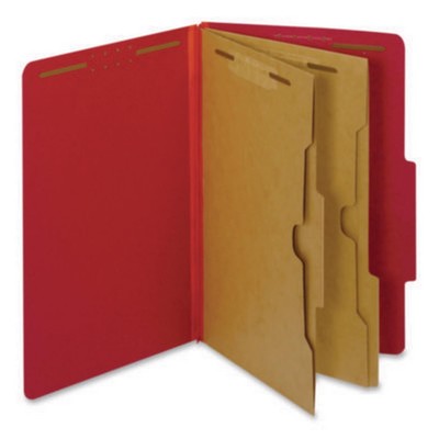 Esselte 29082P Colored Pressboard Top Tab Classification Folders, 2.5''
